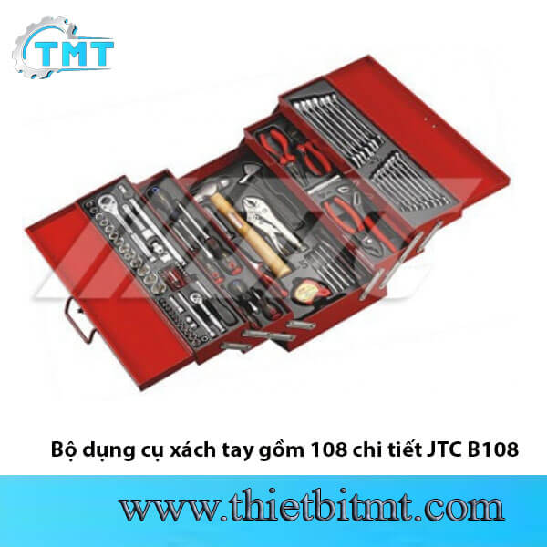 Bộ dụng cụ xách tay gồm 108 chi tiết JTC B108