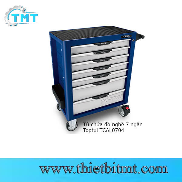 Tủ chứa đồ nghề 7 ngăn cao cấp chống lật Toptul TCAL0704